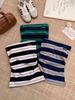 Women's Korean Retro Striped Strapless Slim Fit Vest - Summer Hot Girl Style