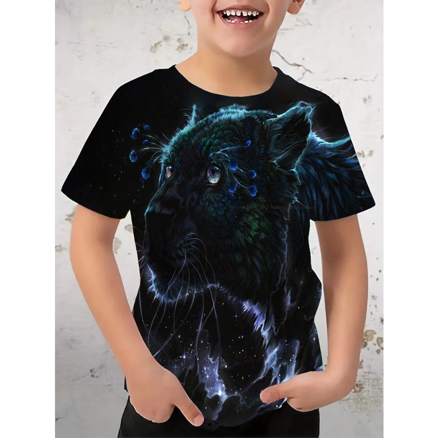 

Футболка для мальчиков с изображением тираннозавра рекса, модный тренд, 3D-принт, футболки, детские футболки с короткими рукавами и круглым вырезом, летняя быстросохнущая одежда для мальчиков 160