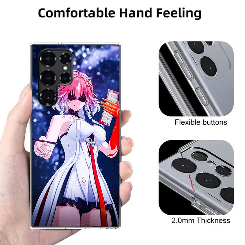 Game Wuthering Waves Changli Capa Phone Case For Samsung S26 Ultra S25 Edge Galaxy S23 S21 S20 S24 FE S22 S10 Plus Cover Clear T