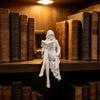 Dark Decor Ornament, Vintage Study Room Bookshelf Decoration for Book Lovers, Desk and Home Library
