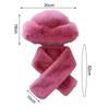 Winter Thickened for Keep Warmth Hat Scarf Two-piece Set Women Windproof Thick Warm Neck Wrap Solid Color Ear Protection Mongolian Hat