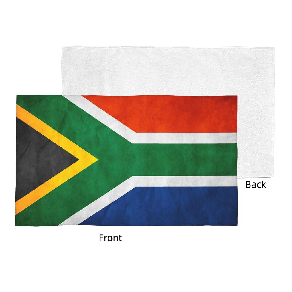 South Africa Flag National Flag of South Africa Soft Face Towel Quick Dry Pool Bath Cotton Towels Absorbent Quick