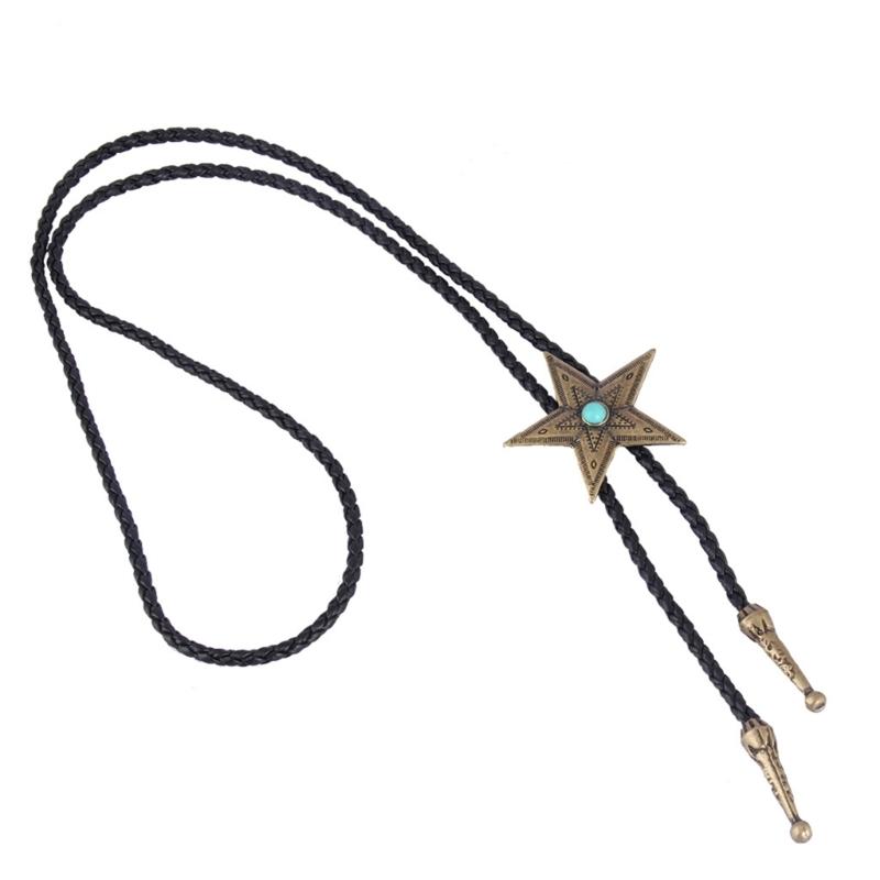 Vintage Naszyjnik Choker z Gwiazdą Czarny Skórzany Sznurek Łańcuszek Naszyjnik Łańcuszek na Pas Biżuteria Modowa Prezenty Świąteczne dla Mężczyzn Kobiet