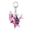 Anime Fashion Kamado Nezuko Cartoon Acrylic Keychain Pendant Charm Bag 5cm Jewelry Accessories Key Ring Gifts Toys for Friends