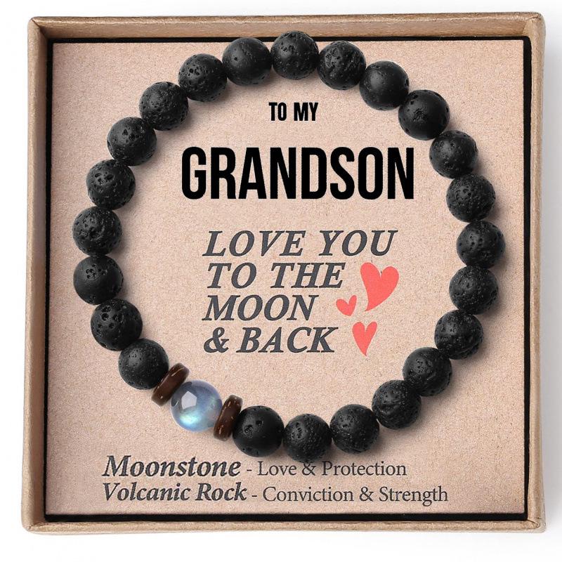 Cross-border Natural Stone Bracelet with Woven Obsidian, Crystal, and Agate Beads