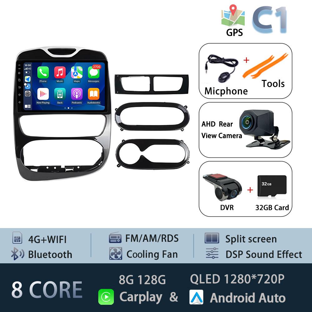 For Renault Clio 4 2012-2016 Carplay Car Radio Multimedia Video Player Android 15 Auto WIFI GPS Navigation DSP stereo BT tools