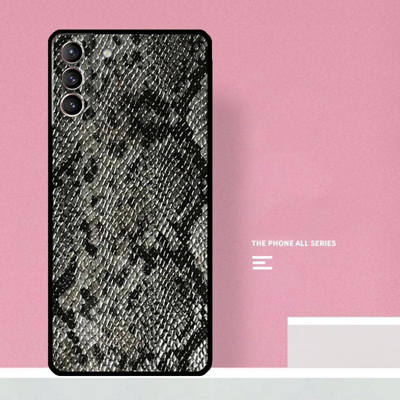 Snake Skin Print Phone Case For Samsung Galaxy S26 S23 Ultra S20 S21 S22 S24 S25 Plus S10 S25 FE Cover Coque