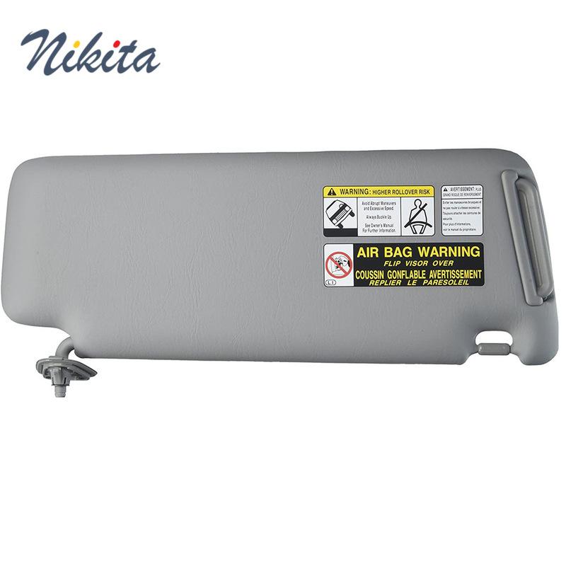 1 Stück Auto-Sonnenblende Linke Seite Rechte Seite Grau Beige Fahrerseite Beifahrerseite Für Toyota Highlander 2008 2009 2010 2011 2012 2013