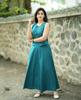Damen Designer Reines Baumwoll Oberteil Rock Set Indisches Bollywood Oberteil Tunika Kurta Rock