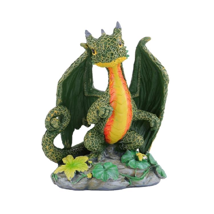 Harze Bunte Blume Drache Miniatur Figur Ornament für Garten und Landschaften Büro Zuhause Schreibtisch Kuchen Dekoration