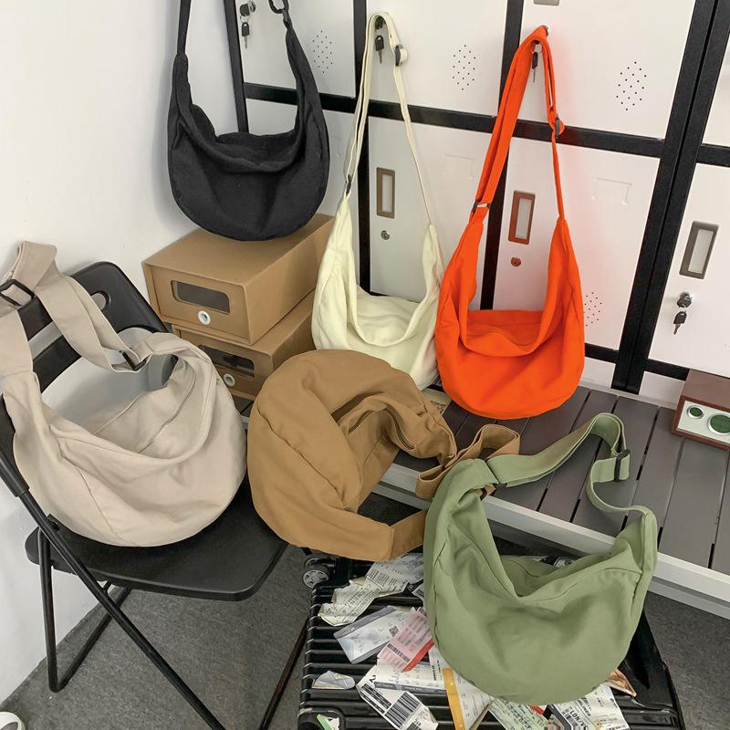 Korean Style Dumpling Bag: Unisex Large Capacity Crossbody for Students and Couples