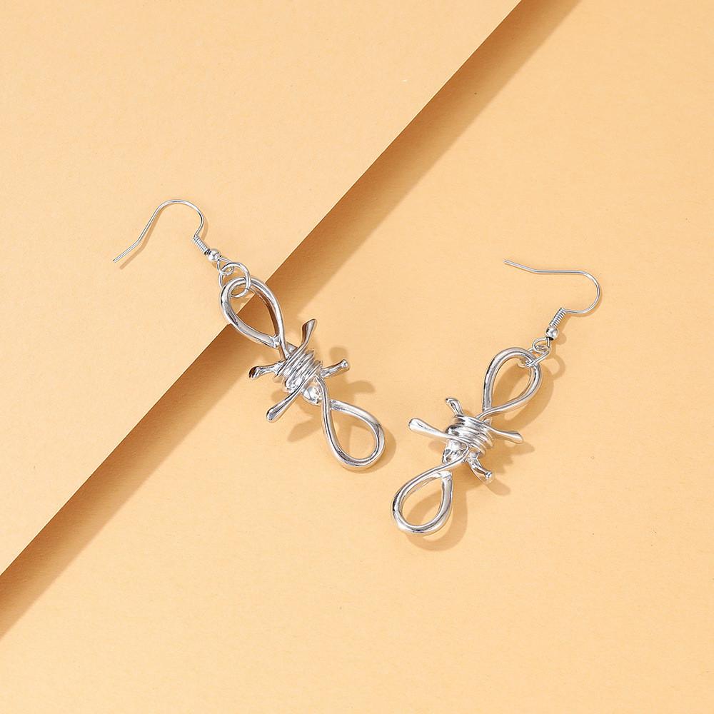 Trendy Alloy Geometric Earrings For Women Fashionable Urban Street Style