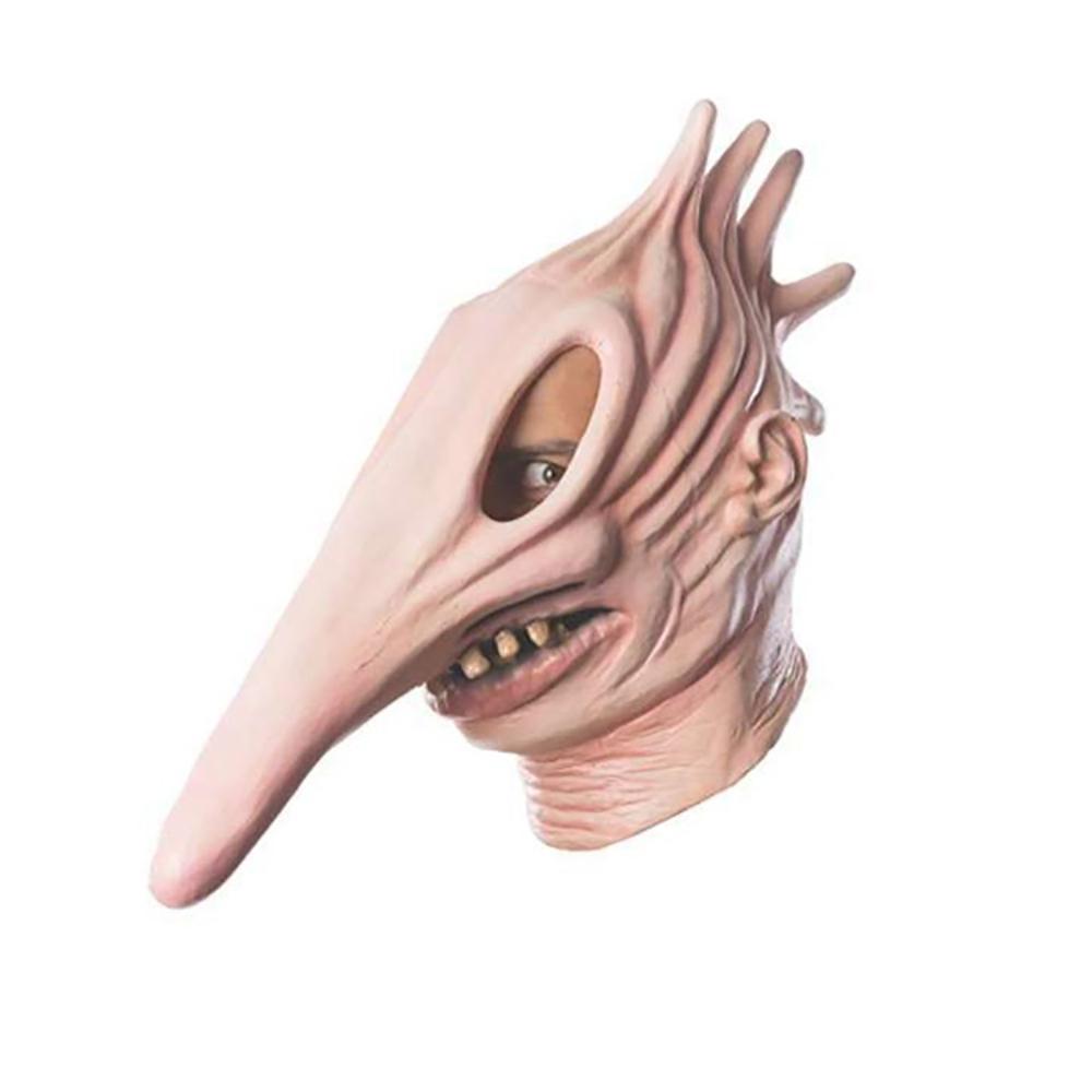 Horror Maske Kopfbedeckung Latexmasken Halloween Weihnachten Gruseliges Kostüm für Adam