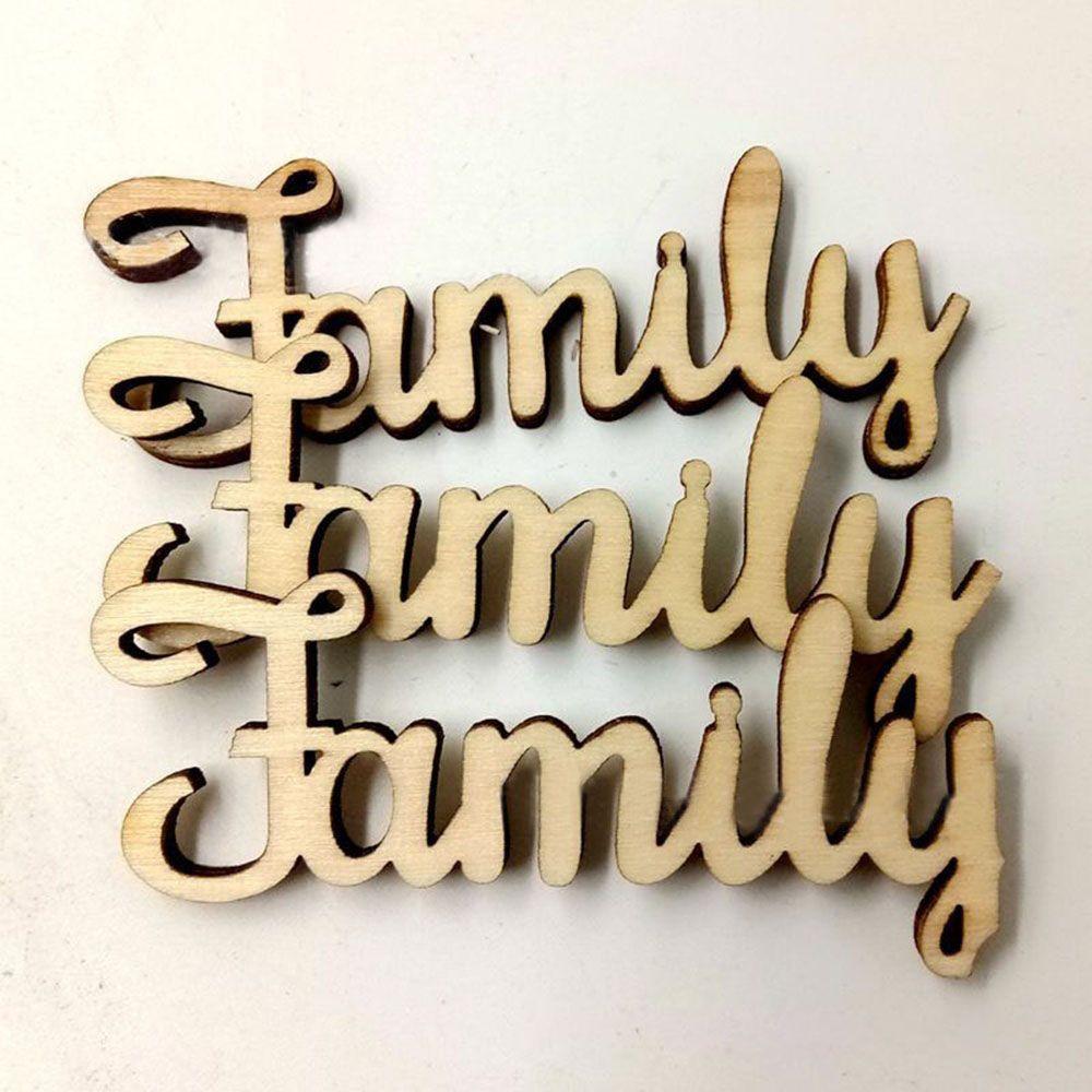 10Pieces 10Pieces Wedding Tree Crafts Decorations Wooden Letters Family Word DIY