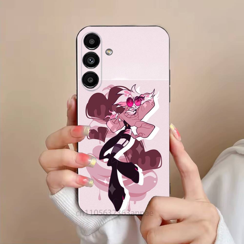 

Angel D-Dust H-HazbinsS-S Custom Phone Case For Samsung S25,24,21,22,23,S30,Ultra,S20,Plus,Fe,Lite,Note,S10,S9,Black Soft Shell SamsungS24plus