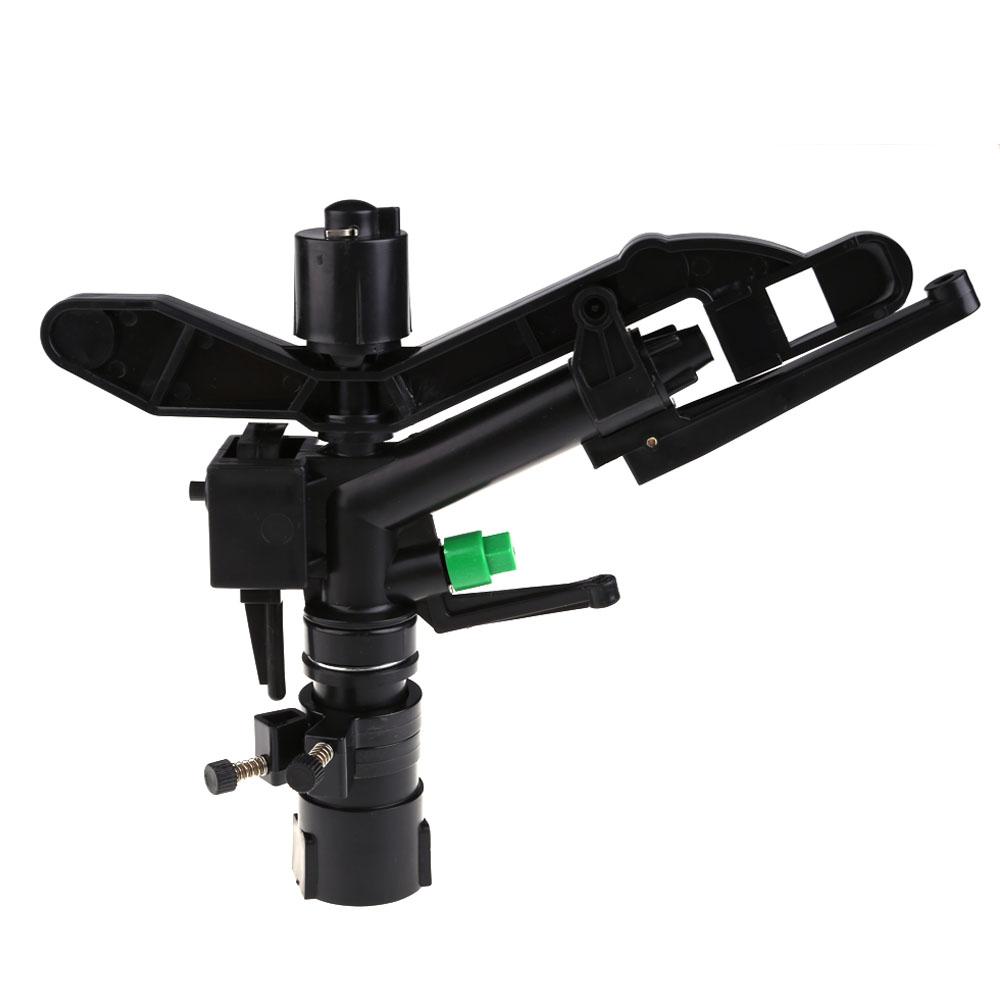1 inch Garden Sprinklers Double Outlet Connector Impact Sprinkler Automatic Multi-function Adjustable Rotating Irrigation System