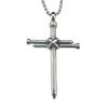 Personalisierte Halskette Schmuck Titanstahl Nagel Kreuz Edelstahl Anhänger Modeaccessoires Anhänger Pulloverkette