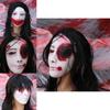 Halloween Yamamura Sadako Horror Mask With Latex Diy Face Cover For Costume Parties