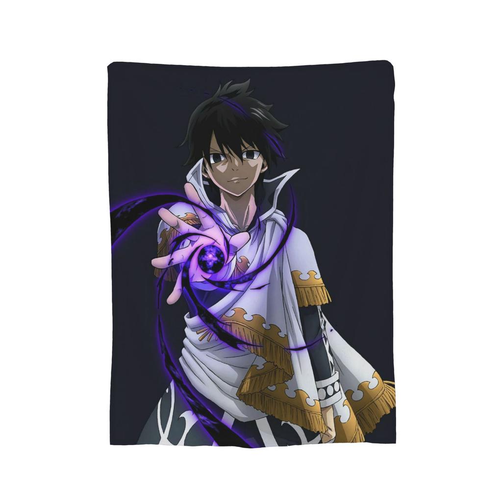 Natsu Erza Lucy Happy Blanket Velvet Spring Fairys Tails Portable Lightweight Thin Throw Blanket for Home Couch Rug Piece