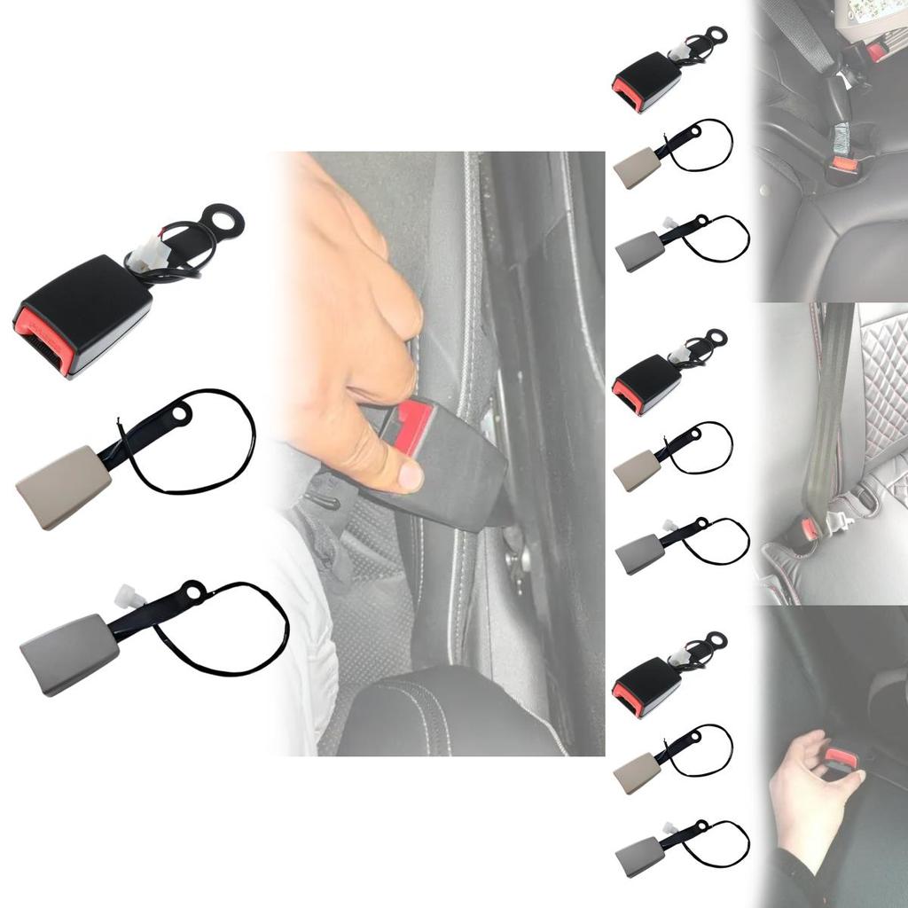 Automotive Safety Belt Buckle Connector With Warning Signal For Car Safety And Security