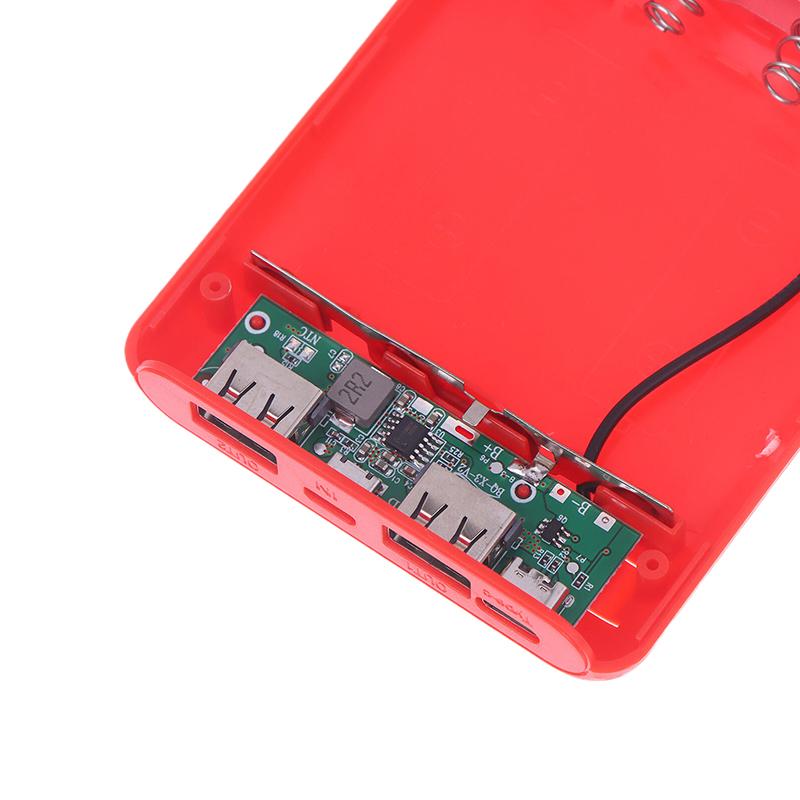 4 Schlitze 18650 Batteriebox Gehäuse DIY Power Set Material Mini Lötloser Netzteilgehäuse Für Zuhause Unterwegs Und Andere Anlässe