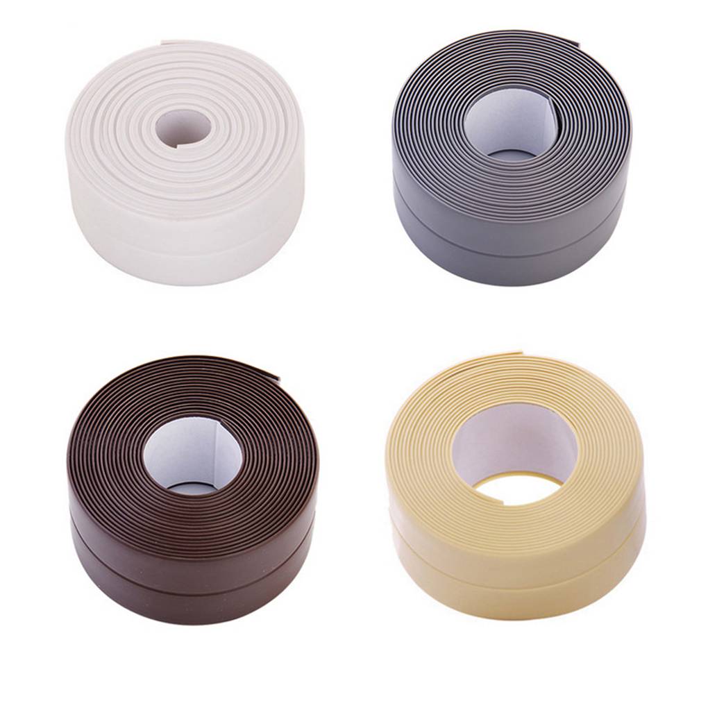 Home Corner Line Waterproof Tape Kitchen Bathroom Seams Protector Tub Wall White
