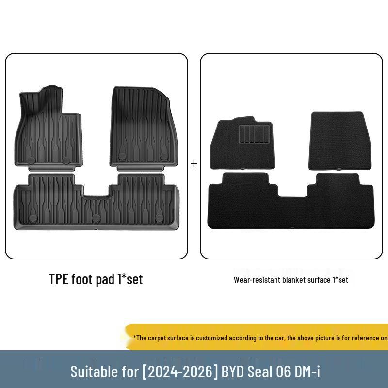 24-26 BYD Seal 06 DM-i TPE Waterproof Floor Mats & Trunk Liner