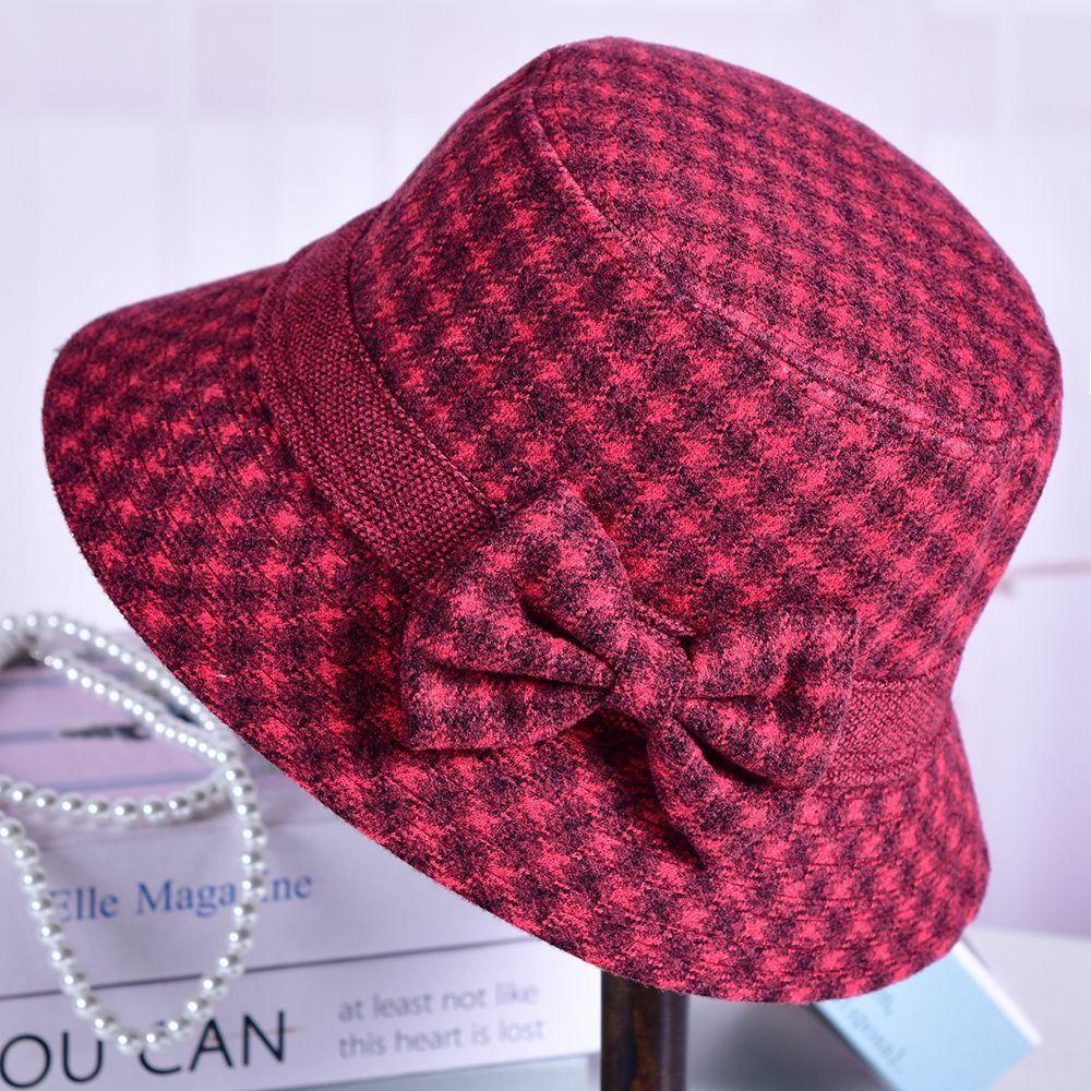 Classic Wool Beret For Middleaged Women With Warmth And Windproof Features For Autumn And Winter Wear