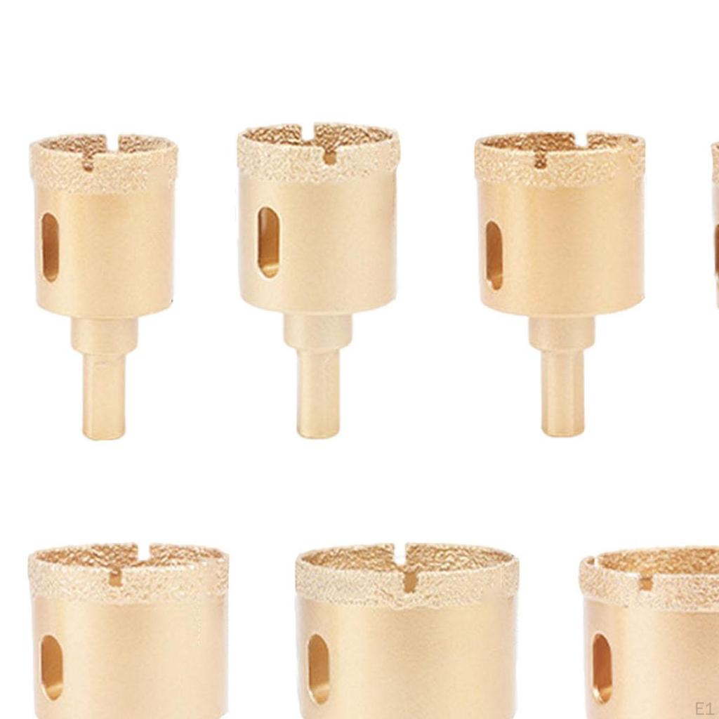 12 Pieces Diamond Core Drill Bit Kit with Carrying Case for Tile Ceramic Portable Accessories Easily