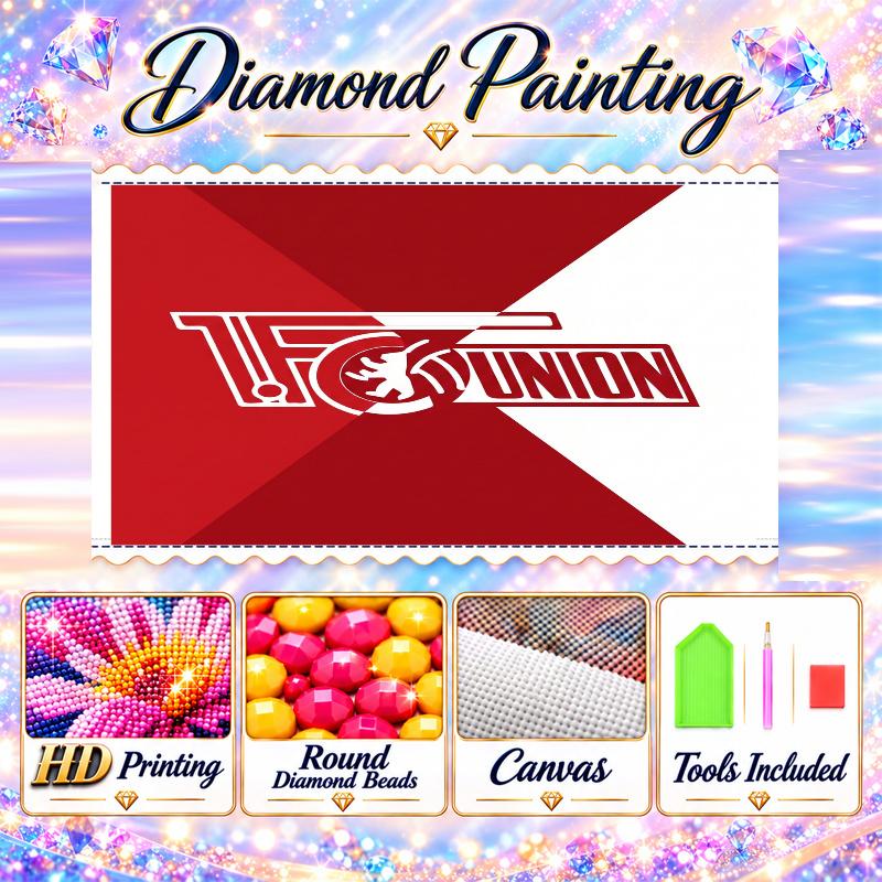 Union Berlin FC Diamond Painting Kit 5D Full Drill DIY Diamond Mosaic Wall Art Home Decor