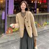 Women's 2025 Retro Wool Xiang-Style Winter Jacket - Korean Version, Thickened, Casual, Versatile, Trendy.