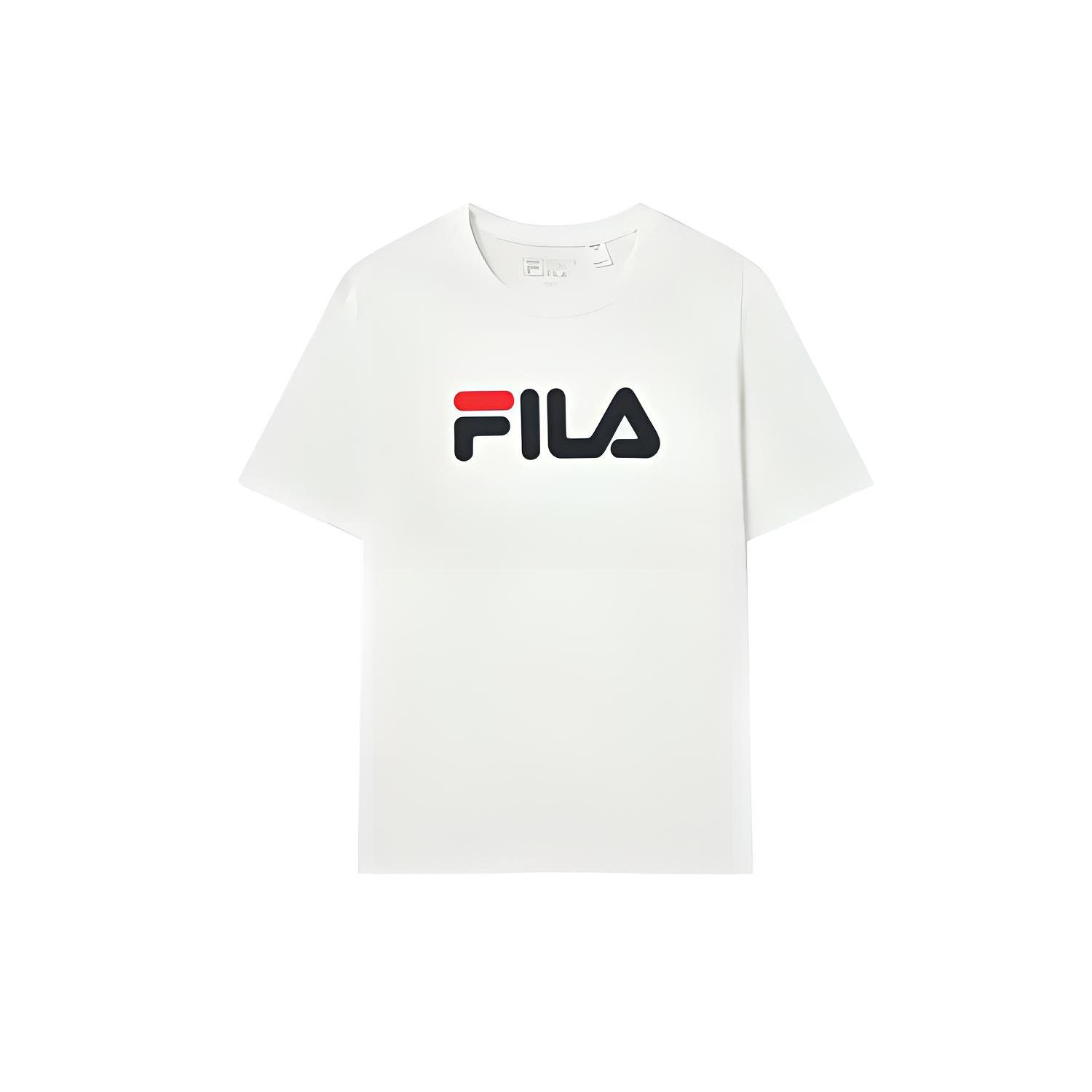 FILA Set-in Sleeve T-Shirt Unisex White F51U338199A-WT XXL
