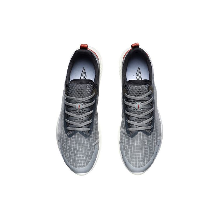 Li-Ning Lightweight Shock Absorbing Non-Slip Durable Low-Top Running Shoes Men Sneakers Rock-Gray ARBR001-2