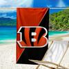 Bengals Team Logo Artwork Quick-Dry Microfiber Beach Towel Super Soft & Absorbent for Bath, Beach, Travel Bath Time Accessory, Fan Gifts