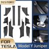 Para Tesla Model Y Juniper 2025 2026 Accesorios Tira Protectora para Umbral de Puerta Umbral de Puerta Almohadilla Antipatadas para Tesla Model Y Juniper