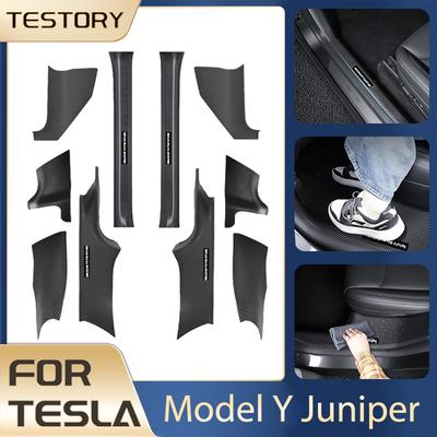 Για Tesla Model Y Juniper 2025 2026 Αξεσουάρ Λωρίδα Προστασίας Μαρπιέ Πορτας Κατωφλί Πορτας Αντι-Κλωτσιά Πατάκι για Tesla Model Y Juniper
