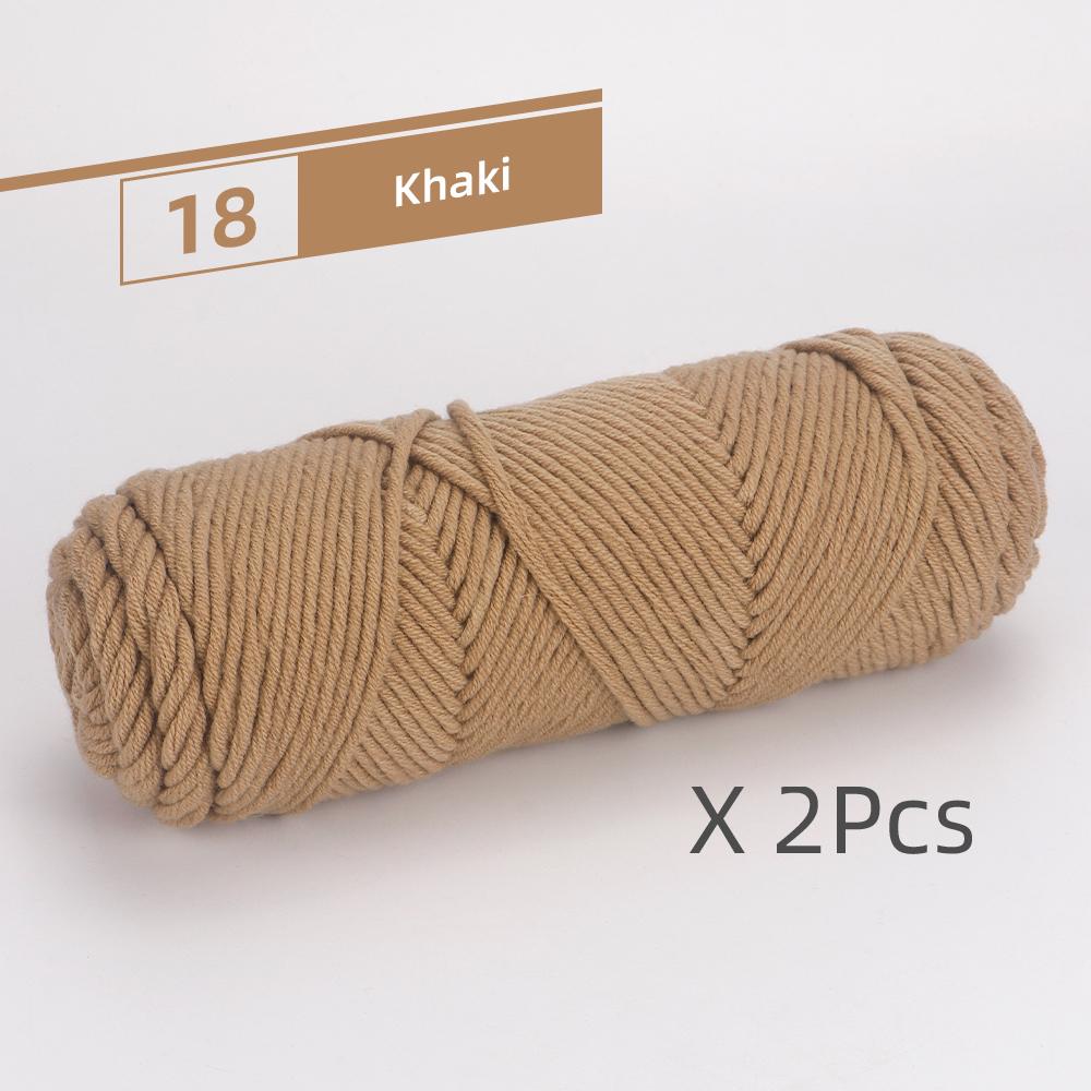 2pcs Soft Warm DIY Knitting Yarns for Hand Crocheting & Machine Knitting, Used for DIY Weaving Sweaters, Shoulder Shawl