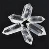 1 PC Gift Reiki Treatment Healing Stone Double-pointed White Quartz Hexagonal Wand Clear Crystal Obelisk