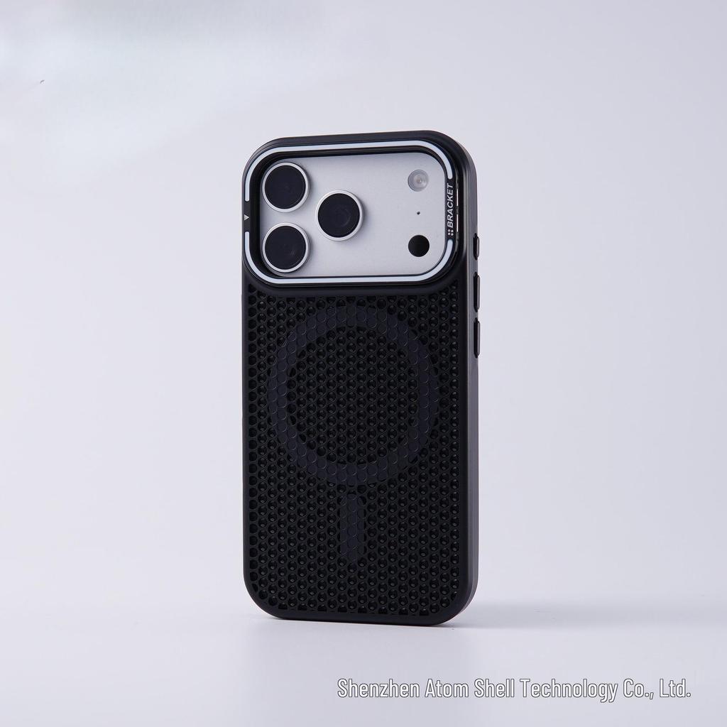 Honeycomb Heat Dissipation Stand for iPhone 17 Pro Max Magnetic & Drop-Proof Protective Case