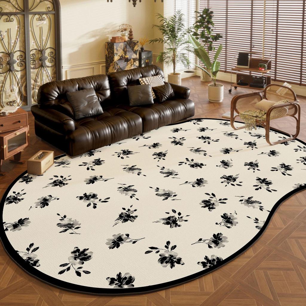 French Irregular Loop Velvet Carpet: Dirt-Resistant, Easy Care, Waterproof—Perfect for Living Room, Bedroom, and Under Coffee Table or Sofa.