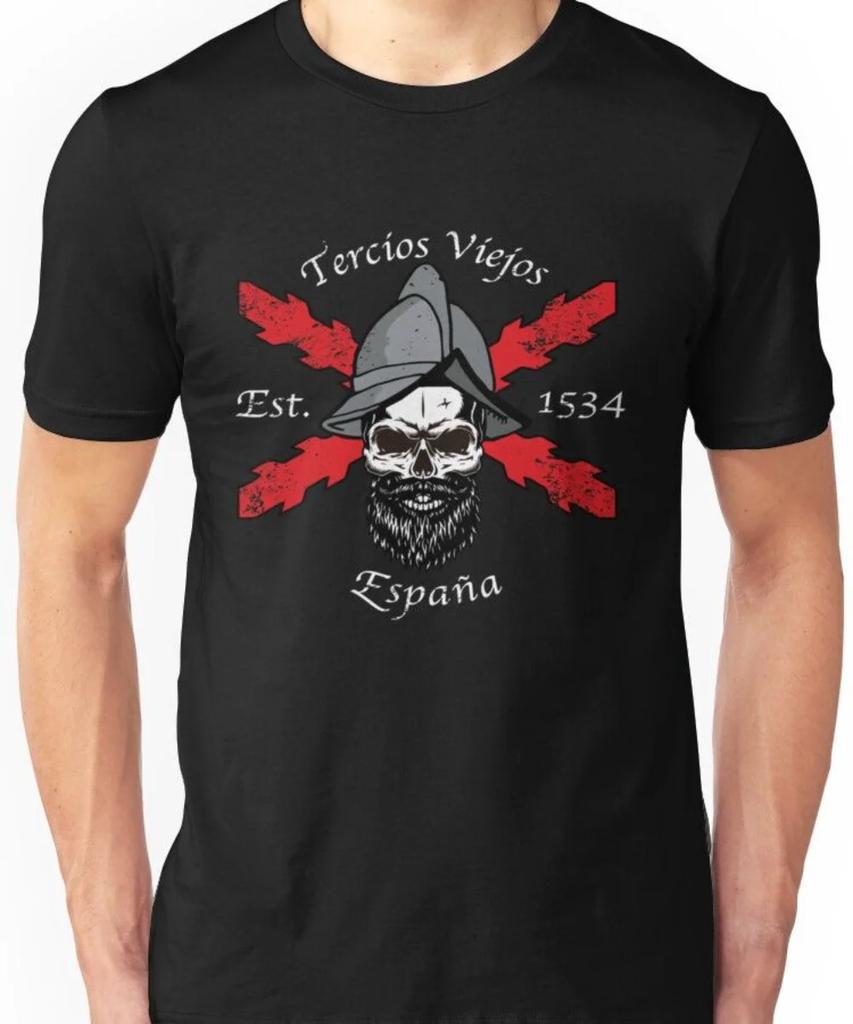 Tercios Viejos Espaoles Tercios De Espa Unisex TShirt Short Sleeve Casual Cotton ONeck Summer Shirts Unisex Clothing