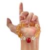 Vintage High Quality 10Mm Natural Citrine Chalcedony White Crystal Bracelet Bracelet.