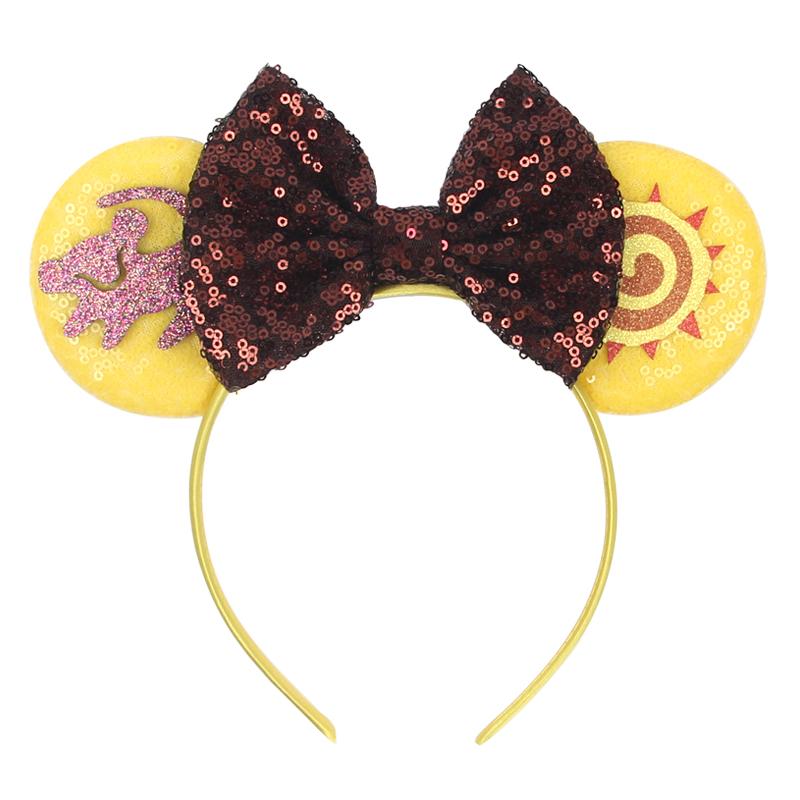 Nieuwste Mickey Mouse Oren Hoofdband Kid Adult Festival Party Pailletten Strik Haarband Vrouwen Baby Girl Party Haar Accessoires
