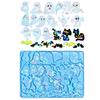 Silicone Specter Bat Cat Holographic Molds Light Shadow Earrings Pendant Mold DIY Ornaments Jewelry Epoxy Crafting Mold