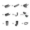 Complete Gutter Kit 10m Graphite, System 100 for Your Home