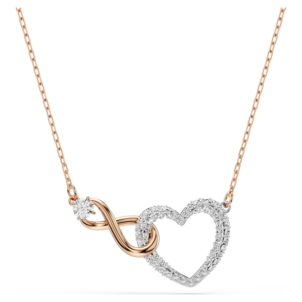 Swarovski Hyperbola necklace Infinity and heart