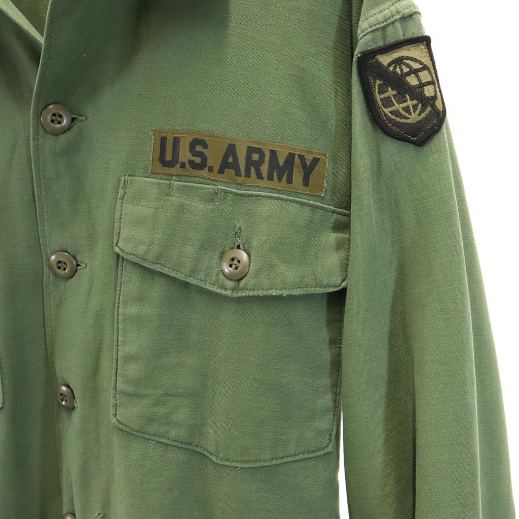 US ARMY 60s Vintage DSA Long sleeve Military shirt khaki Men's Used