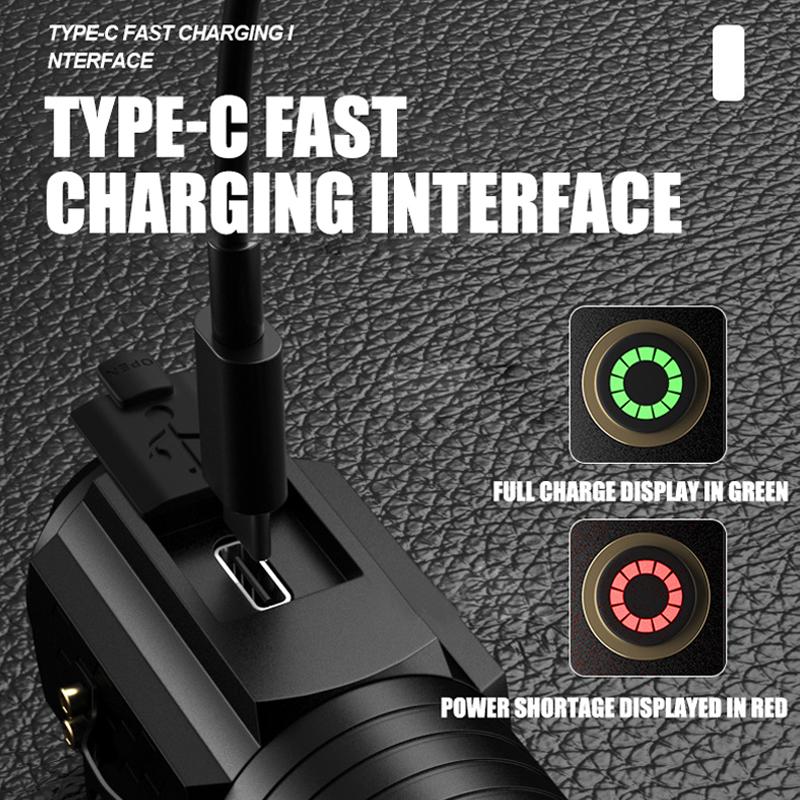 3LED μίνι φορητός φακός LED εξωτερικού χώρου κάμπινγκ λάμπα καπέλου 2000mAh φακός υψηλής ισχύος εξωτερικού χώρου κάμπινγκ προβολέας