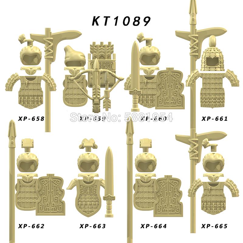 Koruit Medieval Knight Asgard Soldier Weapons Action Figures Accessories Armor Helmets Building Blocks Toys For Children KT1044