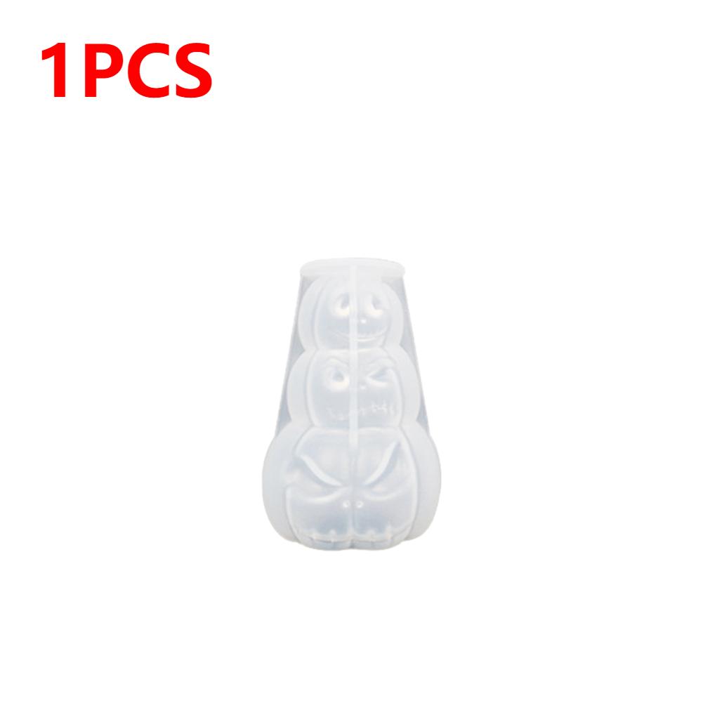 1-3pcs 3D Pumpkin Candle Mold Halloween Resin Casting Silicone Mold for DIY Aromatherapy Candles Wax Plaster Polymer Clay Decor
